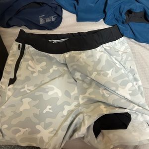Ten Thousand White Camo Interval Short